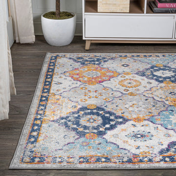 Kirman Bohemian Medallion  Area Rug